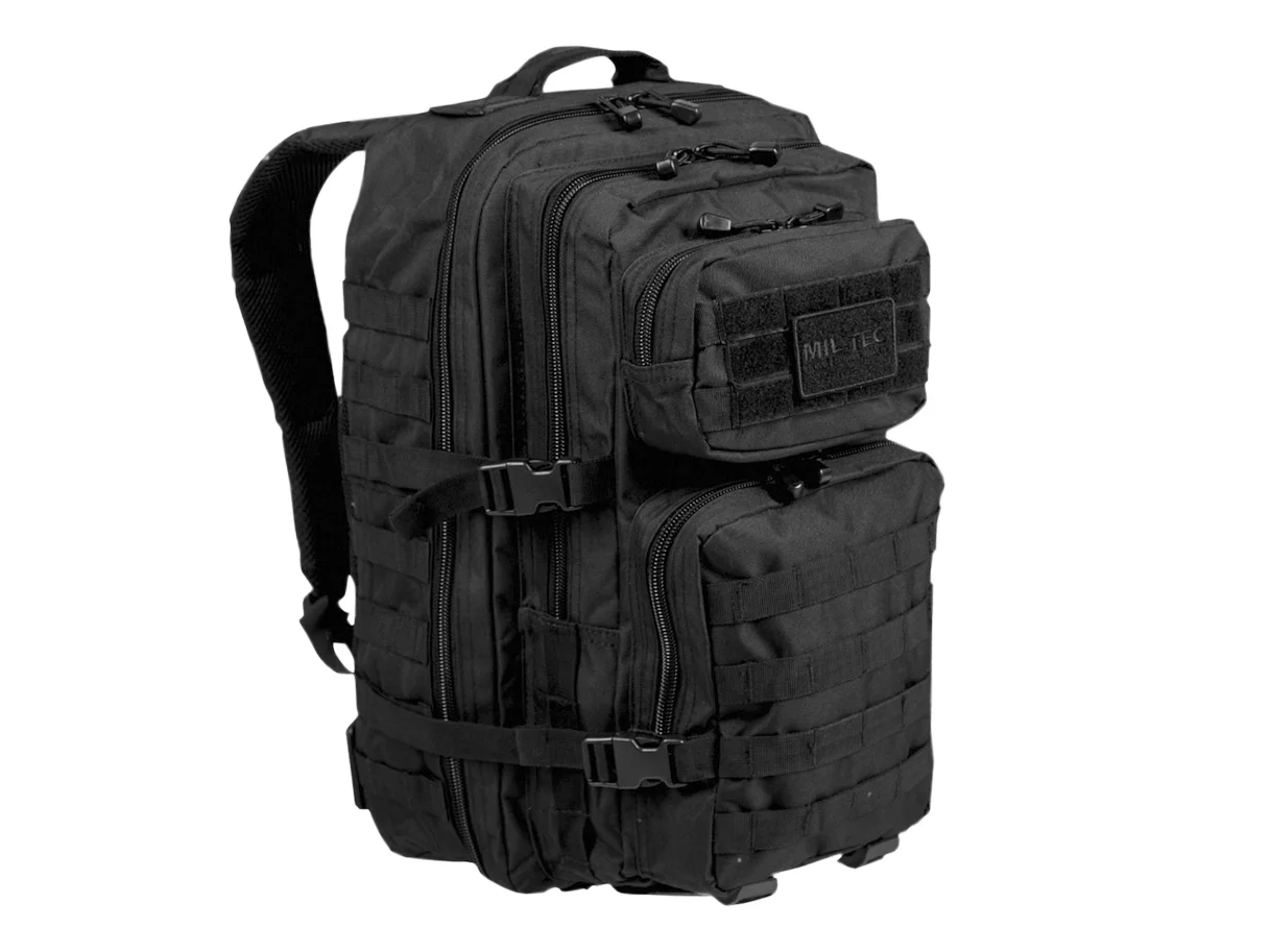 Zdjęcie produktu Plecak Mil-Tec Assault duży 51 x 29 x 28 cm czarny, Nylon, 36L (14002202)