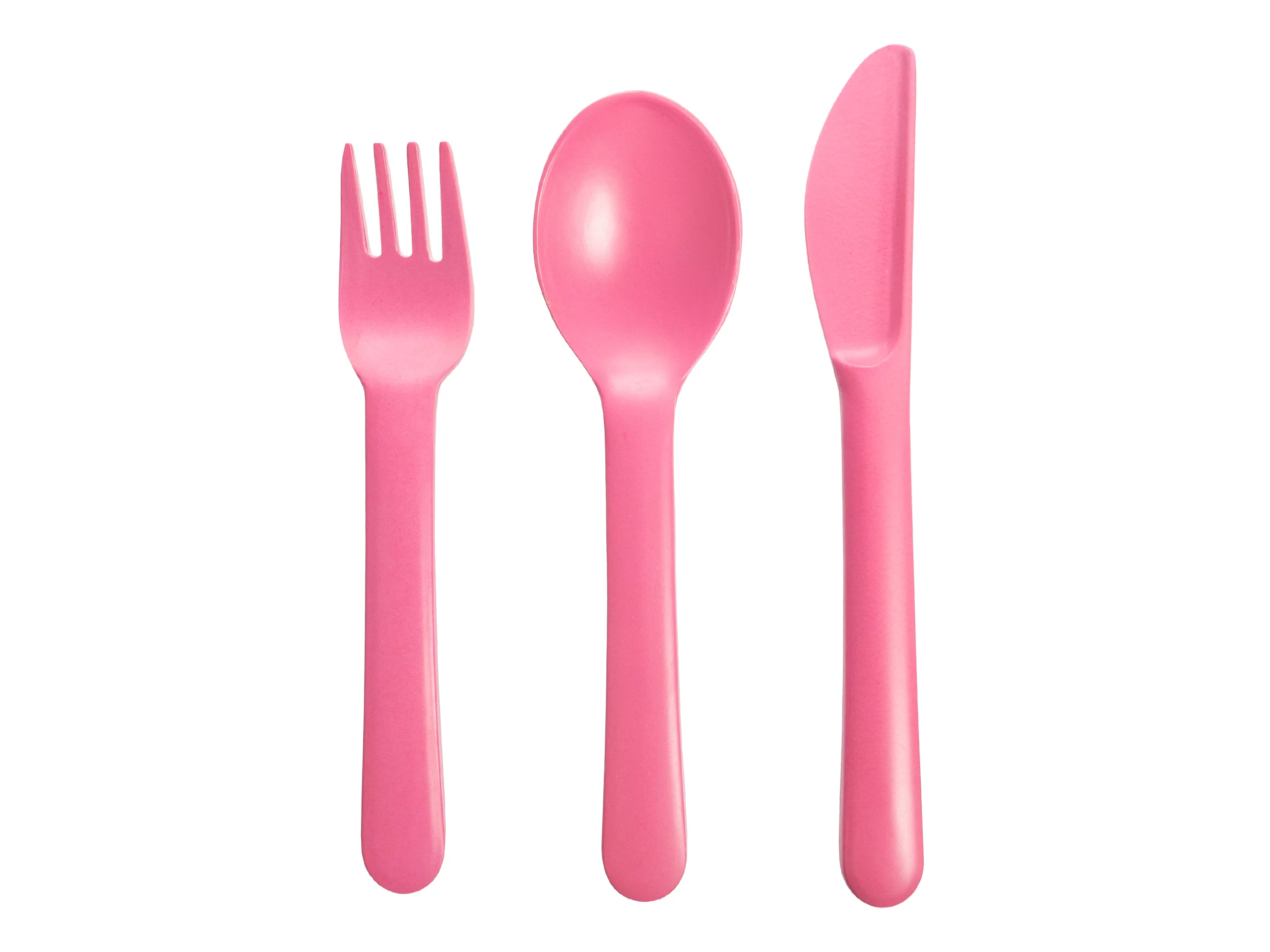 Zdjęcie produktu Zestaw sztućców bambusowych Ekobo różowych (34383)