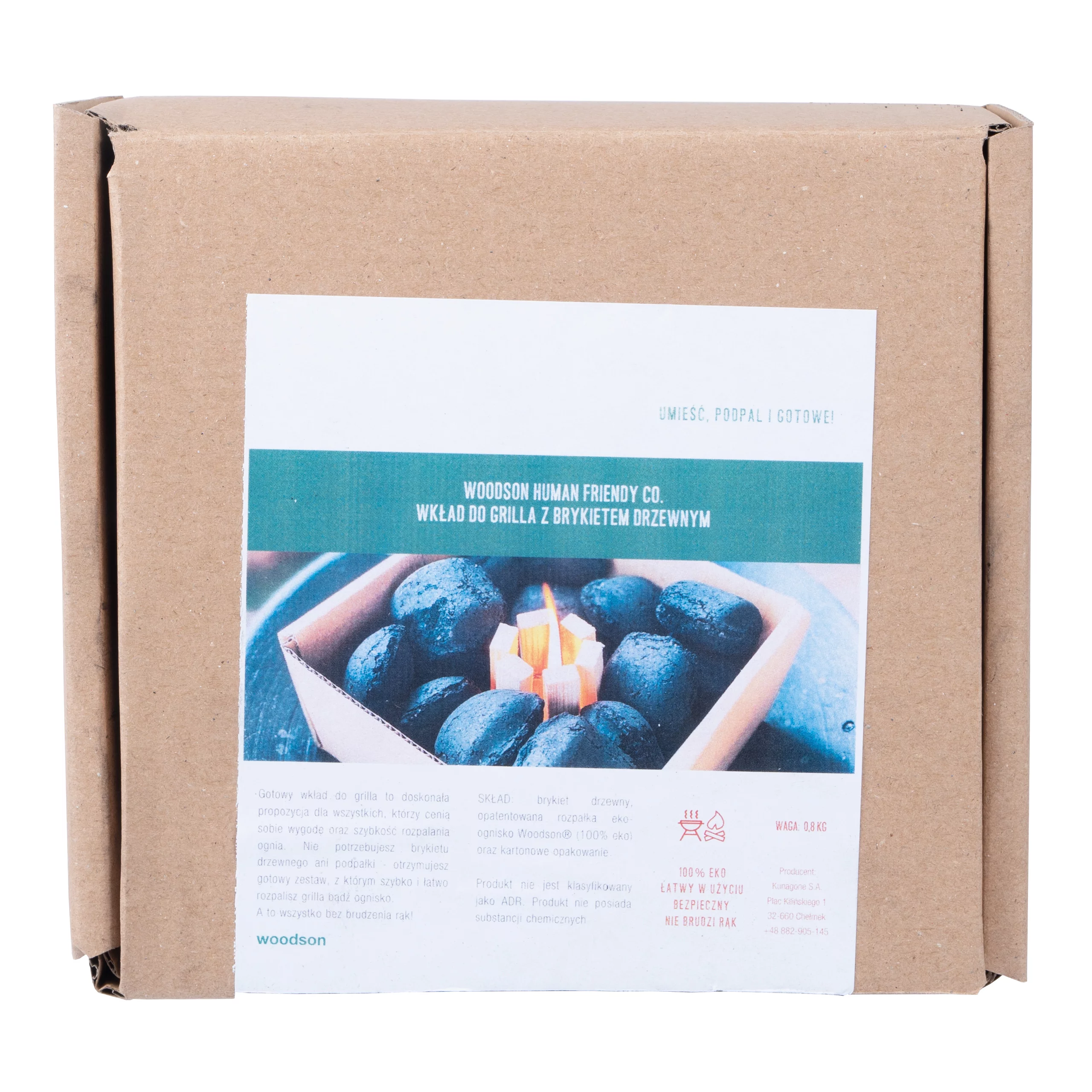Zdjęcie produktu Rozpałka Woodson wkład do grilla z brykietem (W13PL)