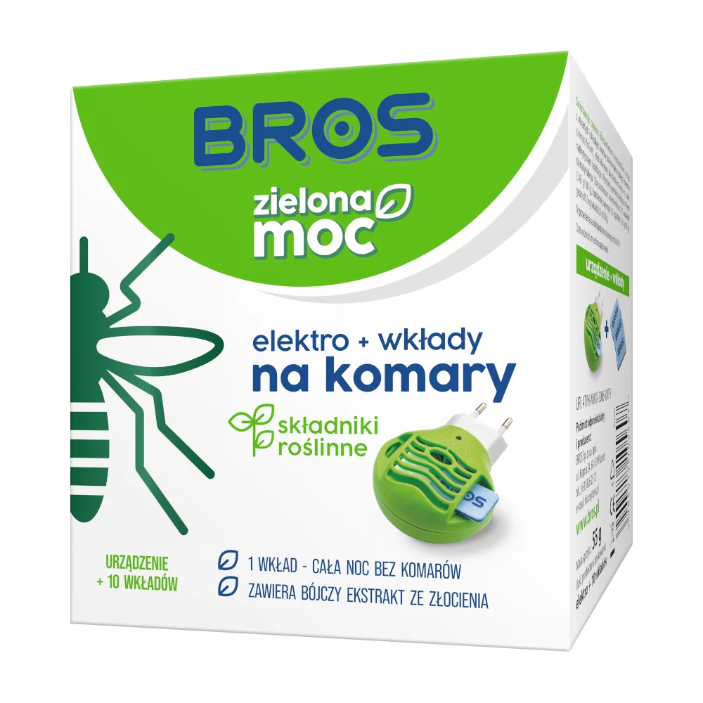 Zdjęcie produktu Elektro + wkład Bros zielona moc na komary (955)