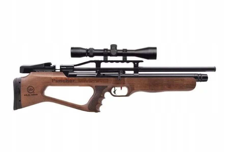 Zdjęcie produktu Karabinek wiatrówka KRAL Empire Puncher drewno PCP 4,5 mm ekp<17J