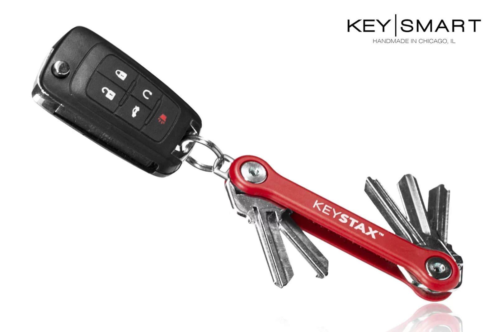 Zdjęcie produktu Organizer do kluczy KeySmart model KeyStax, czerwony