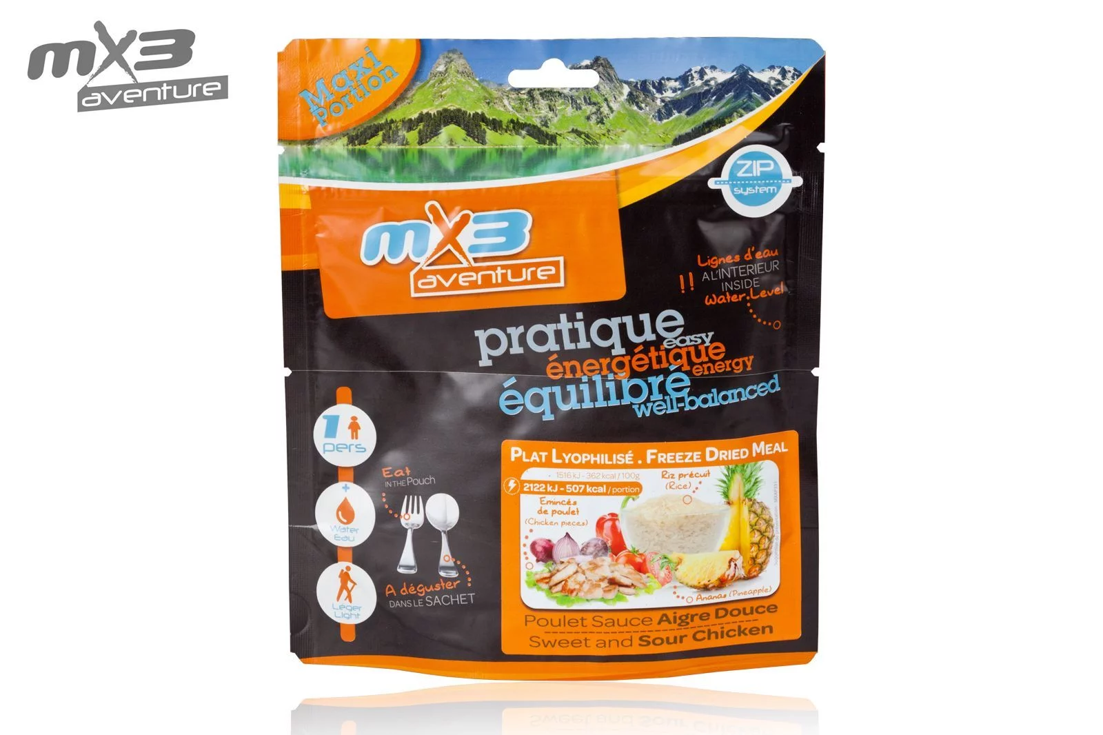 Zdjęcie produktu Jedzenie liofilizowane MX3 Aventure - Kurczak w sosie słodko - kwaśnym