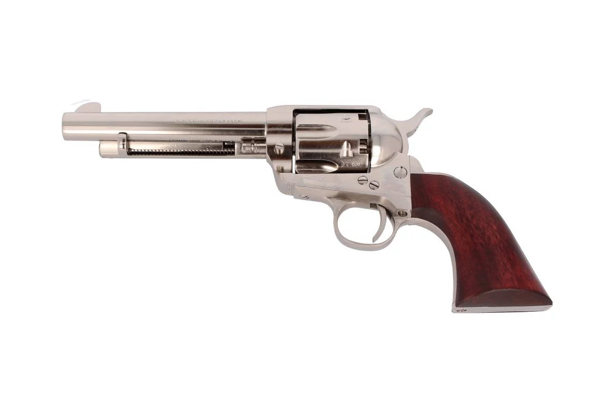 Zdjęcie produktu Rewolwer czarnoprochowy Pietta Colt Peacemaker 5,5" k.44 chrom 1873 (SA73-202)
