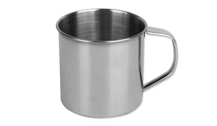 Zdjęcie produktu Kubek turystyczny Mil-Tec - stalowy - 500 ml - 14602000