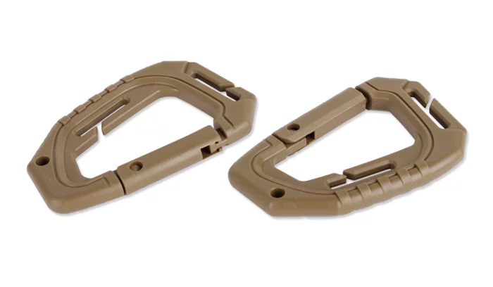 Karabinek Mil-Tec Tactical MOLLE - 2 szt. - Coyote - 15922505 