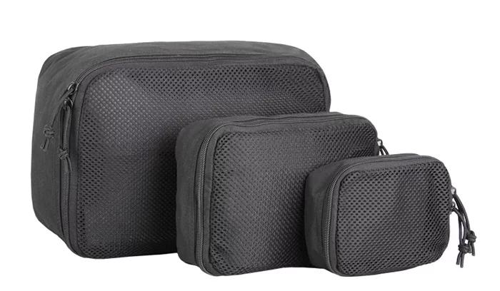 Zestaw 3 organizerów / zasobników Mil-Tec - Czarny - 16003802 