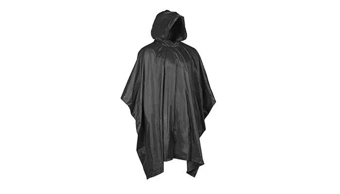 Zdjęcie produktu Poncho pałatka peleryna przeciwdeszczowe Mil-Tec - PVC - Czarny - 10628502