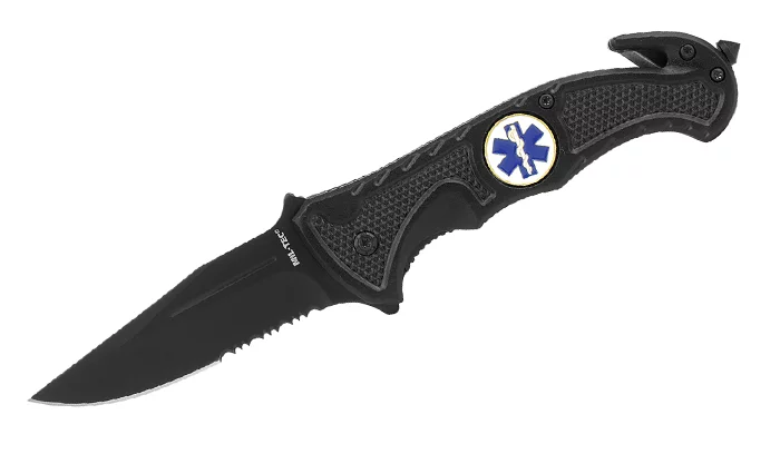 Zdjęcie produktu Nóż składany Mil-Tec Car Rescue z przecinakiem do pasów - 15323000 