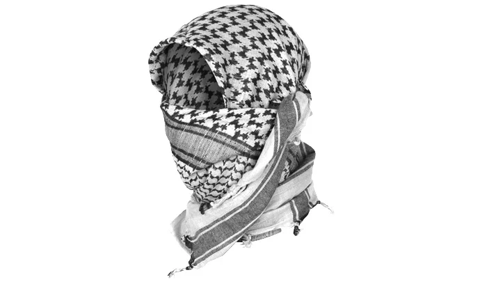 Zdjęcie produktu Arafatka MIL-TEC biało-czarna 110 x 110 (12613000)