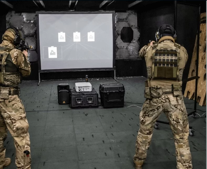 Trenażer strzelecki Milisystem WISŁA - strzelnica laserowa do treningu strzeleckiego - kompletny zestaw