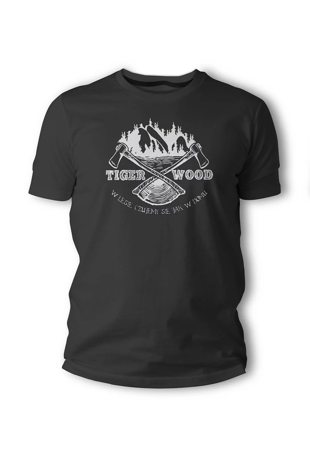 Zdjęcie produktu Koszulka T-shirt Tigerwood Two Axes ciemno szara (TW.AXES-DGR.H)