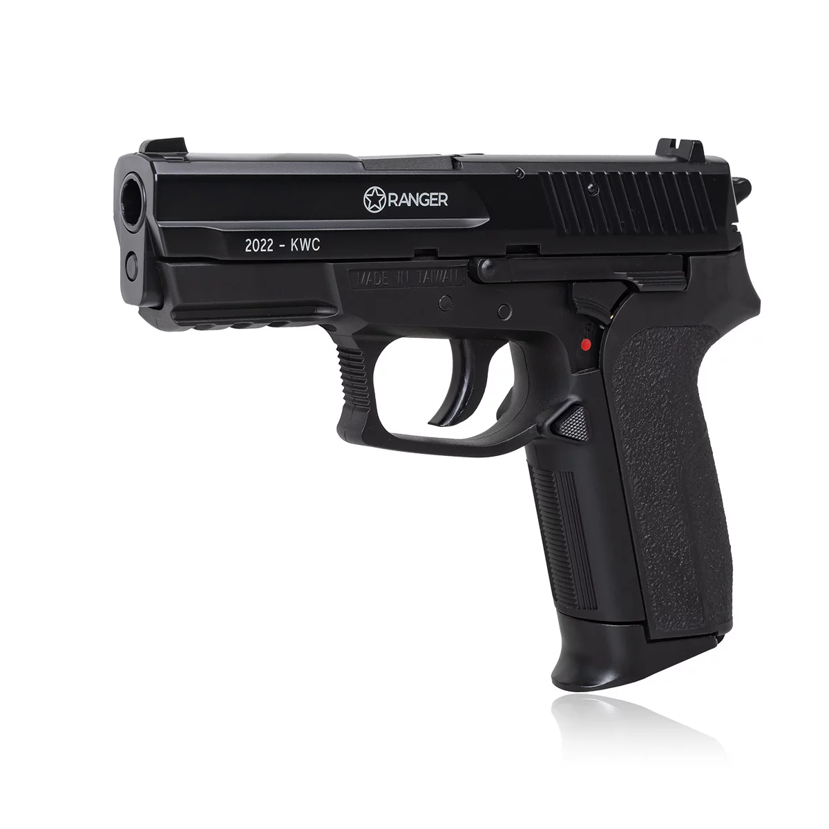 Zdjęcie produktu Pistolet wiatrówka RANGER 2022 KWC kal. 4,5 BBs 21 strz. METAL SLIDE CO2 (AAKCMD471AZB)